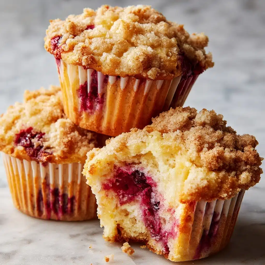 Triple Berry Cheesecake Muffins Recipe - Recipe Image