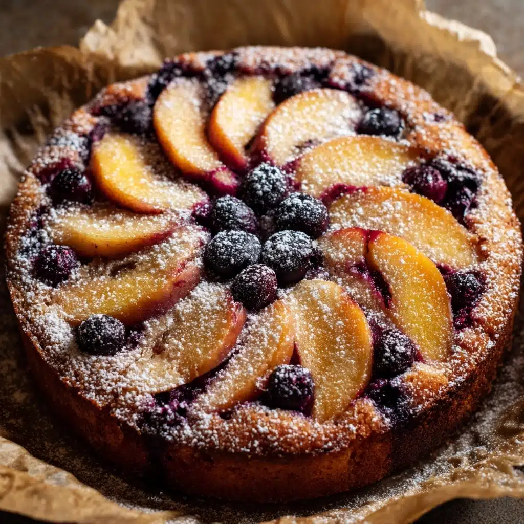 Fresh Blueberry Peach Cake Recipe