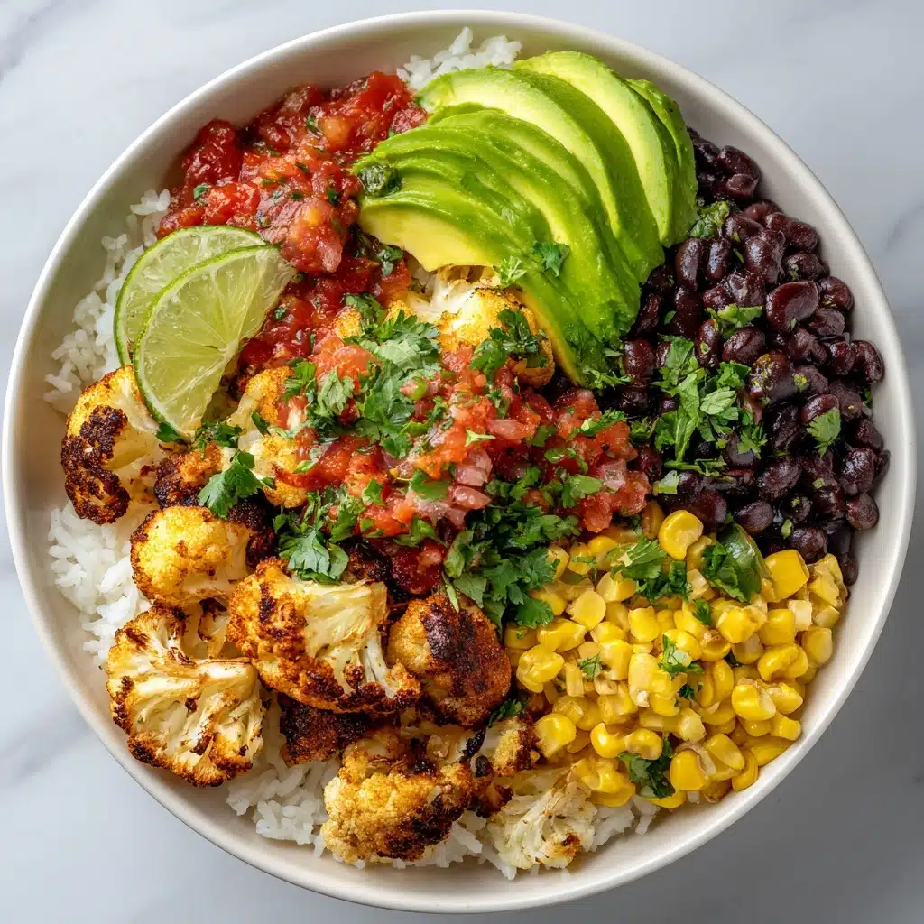 Roasted Cauliflower Burrito Bowls Recipe