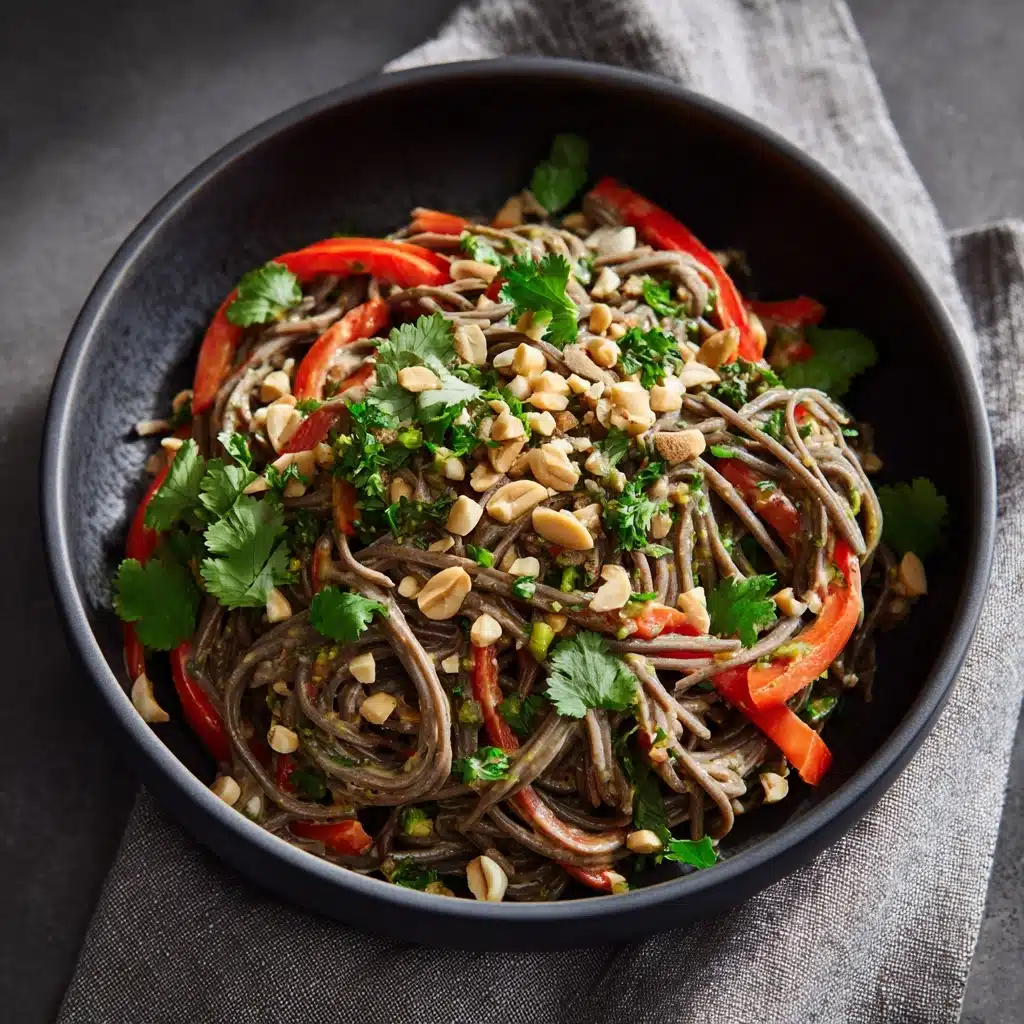 Spicy Peanut Soba Noodle Salad Recipe