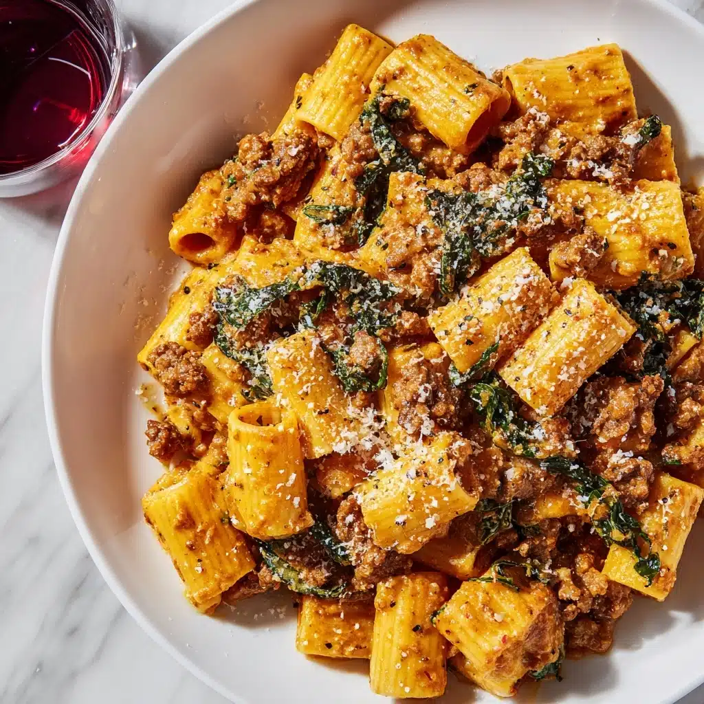 Date Night Rigatoni with Sausage and Kale Recipe
