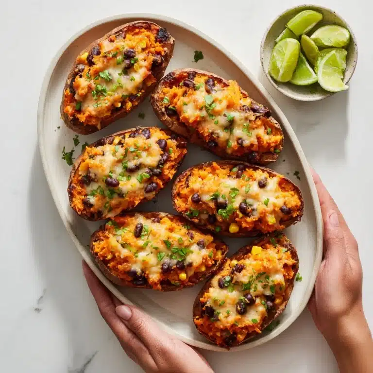 Healthy Chipotle Sweet Potato Skins Recipe