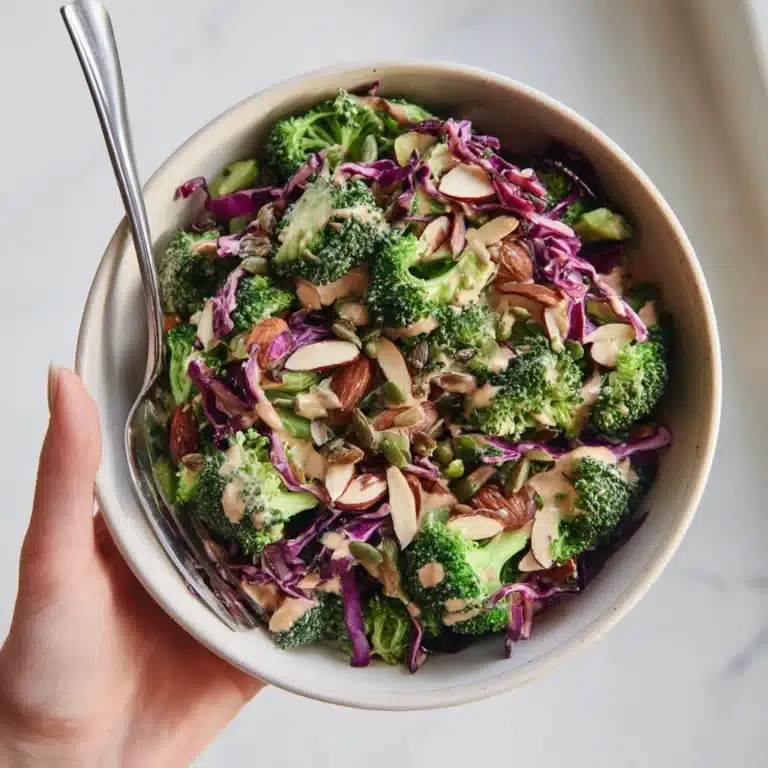 Broccoli Salad with Creamy Almond Dressing Recipe