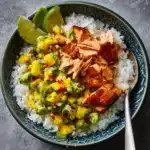 BBQ Salmon Bowls with Mango Avocado Salsa Recipe