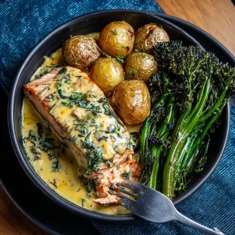 Baked Salmon with Amazing Lemon Sauce Recipe