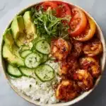 Spicy Shrimp with Peach Salad Recipe