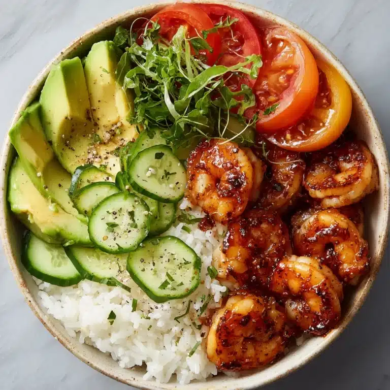 Spicy Shrimp with Peach Salad Recipe