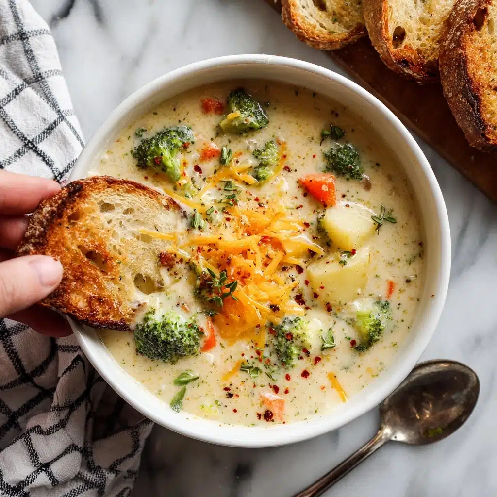 Basic + Awesome Broccoli Cheese Soup Recipe - Recipe Image