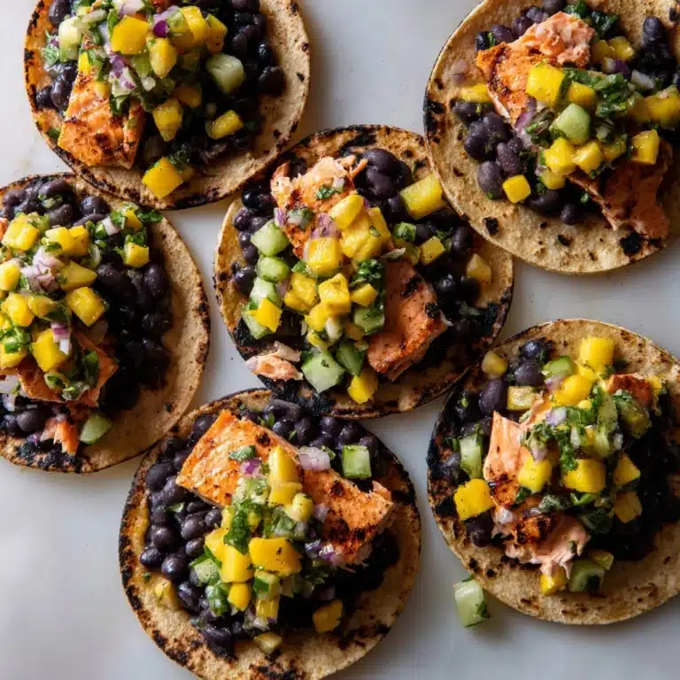 Salmon Tacos with Mango Corn Salsa Recipe