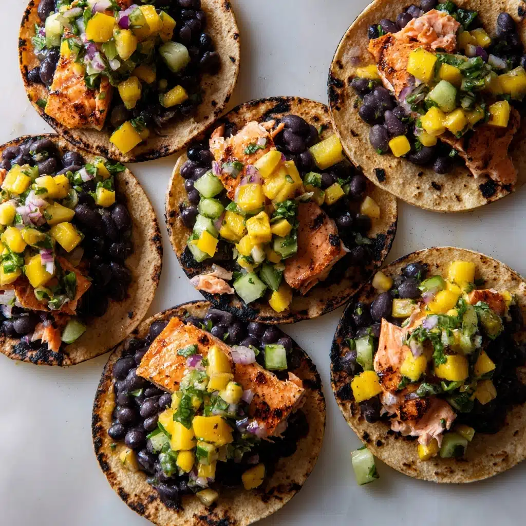 Salmon Tacos with Mango Corn Salsa Recipe