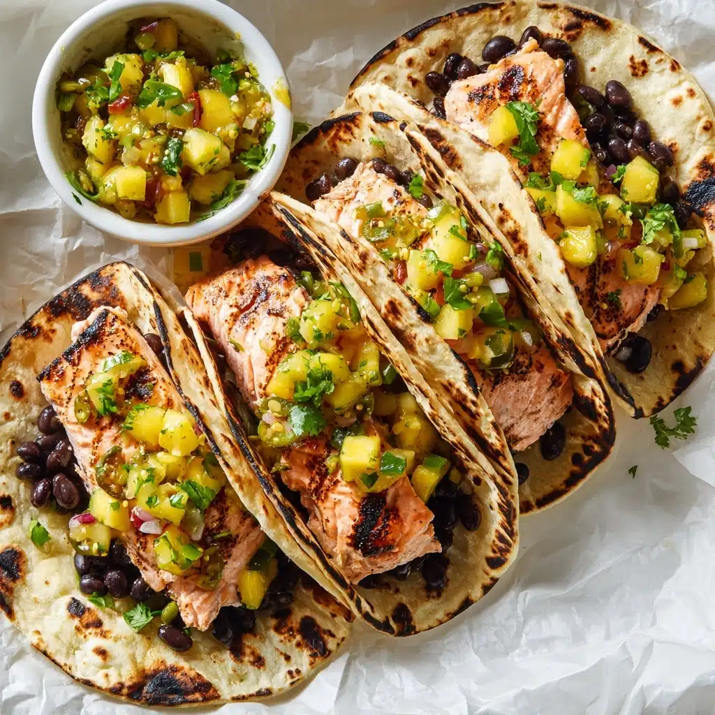 Salmon Tacos with Mango Corn Salsa Recipe - Recipe Image