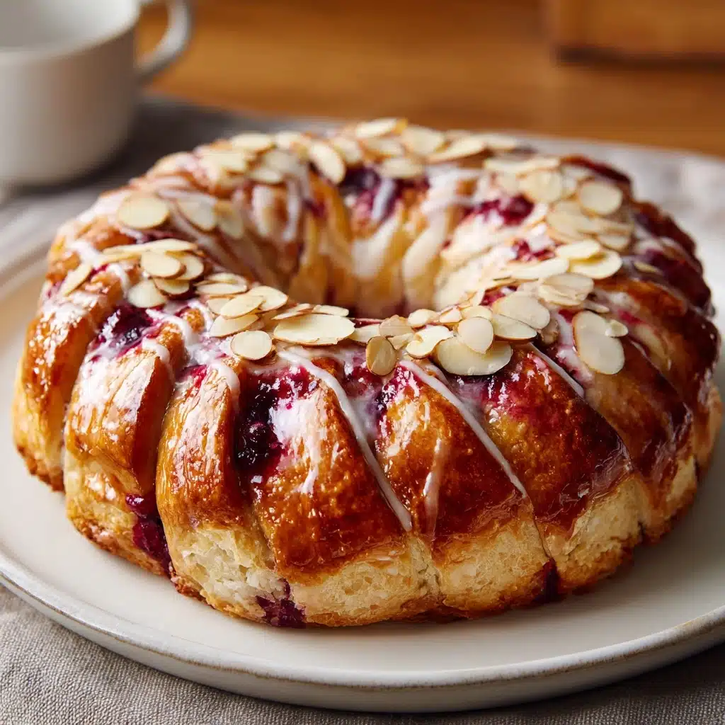 Christmas Tea Ring with Raspberry Cream Cheese Filling Recipe