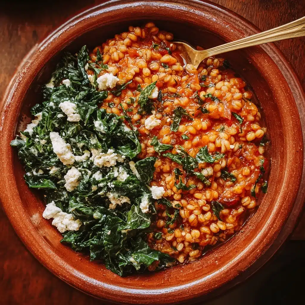 Pearl Couscous Skillet with Tomatoes, Chickpeas, and Feta Recipe - Recipe Image