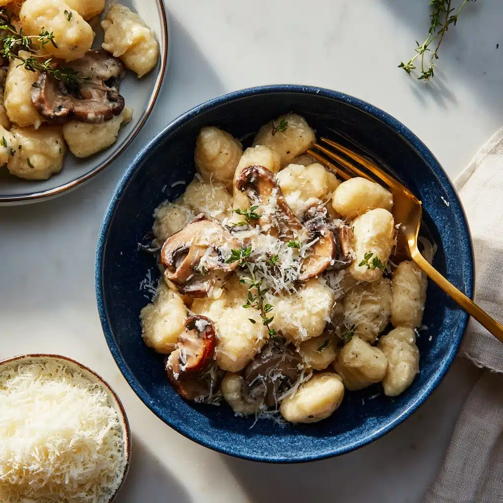Gnocchi with Creamy Mushroom Sauce Recipe - Recipe Image