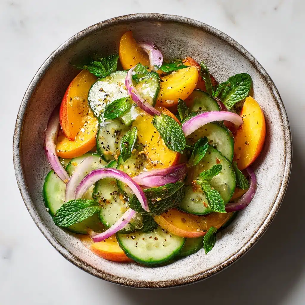 Gorgeous Peach Salad Recipe - Recipe Image