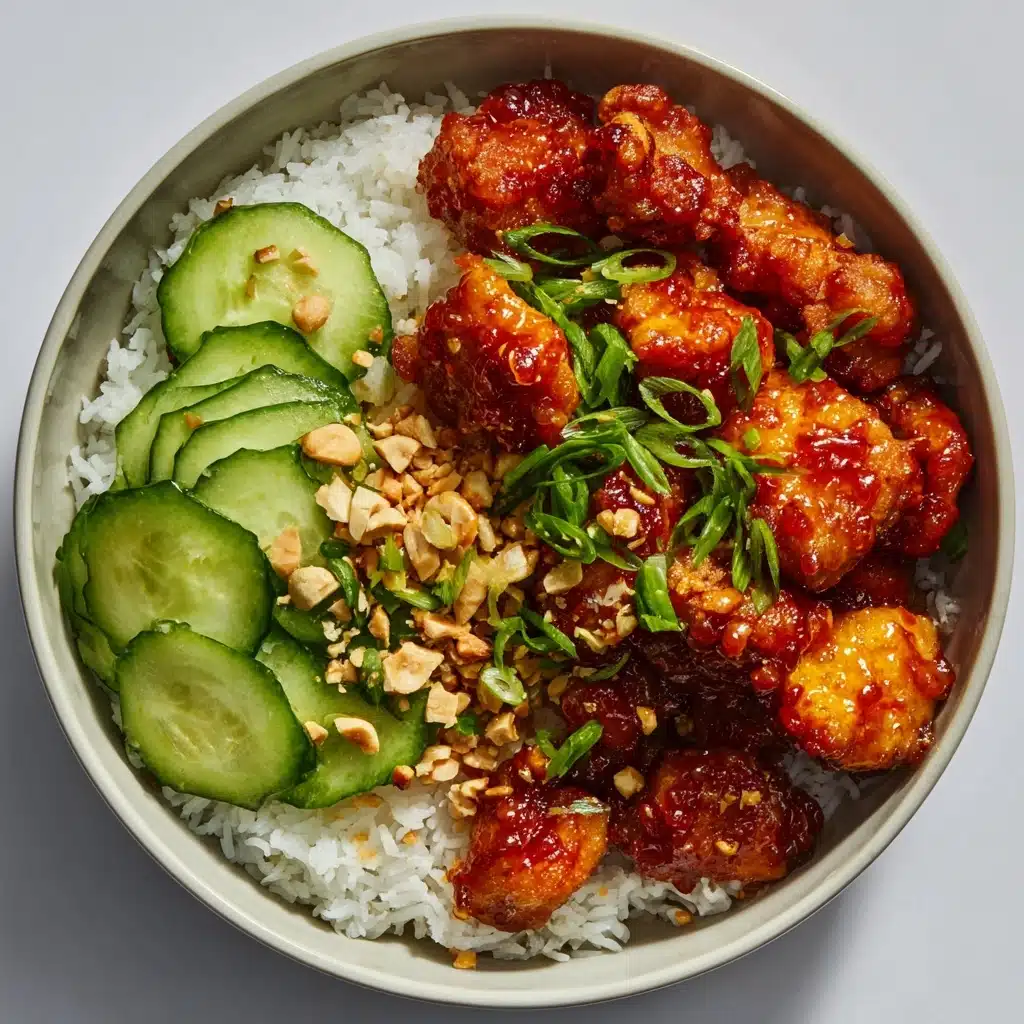 Sticky Gochujang Tofu with Herbs and Peanuts Recipe