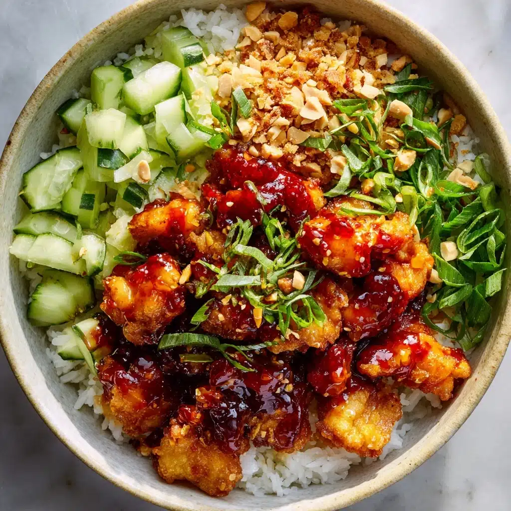 Sticky Gochujang Tofu with Herbs and Peanuts Recipe - Recipe Image