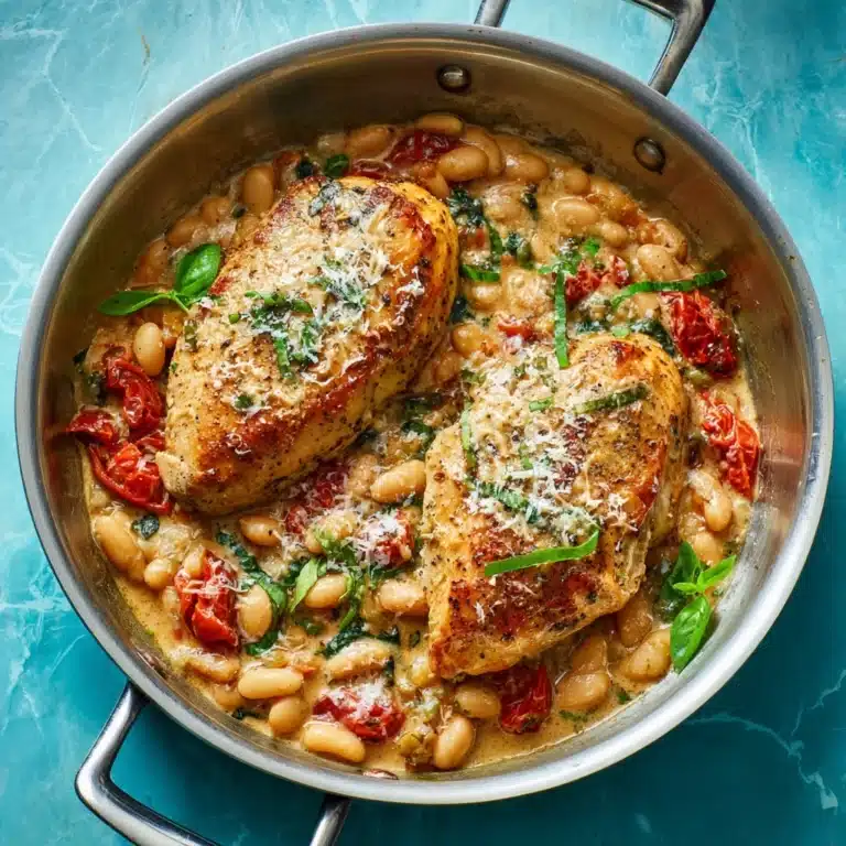 Garlic Basil Barramundi Skillet with Tomato Butter Sauce Recipe