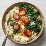 Brown Butter Scallops with Parmesan Risotto Recipe