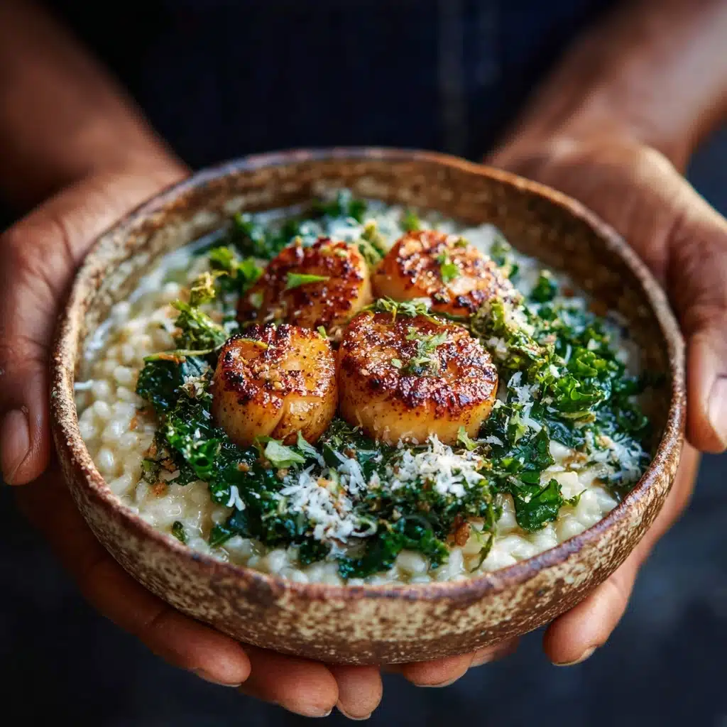 Brown Butter Scallops with Parmesan Risotto Recipe - Recipe Image
