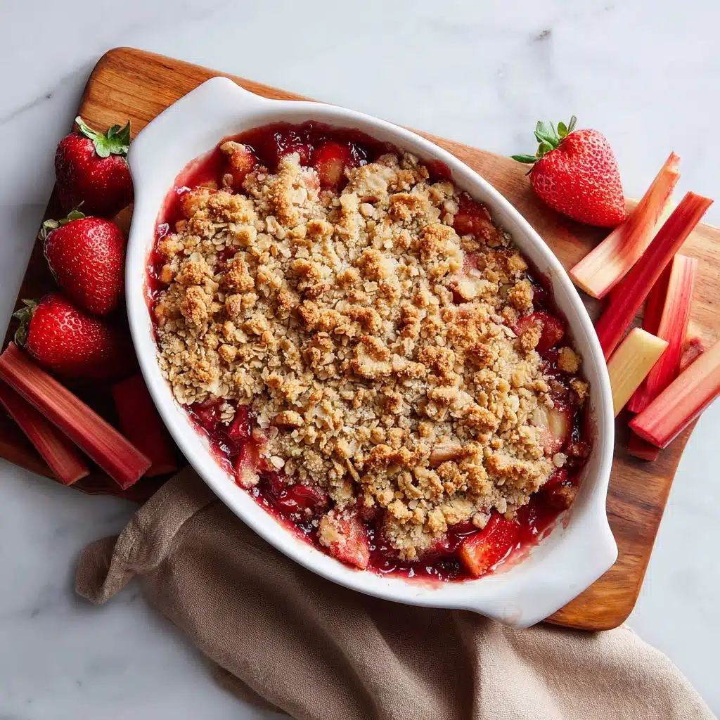 Strawberry Rhubarb Crisp Recipe - Recipe Image