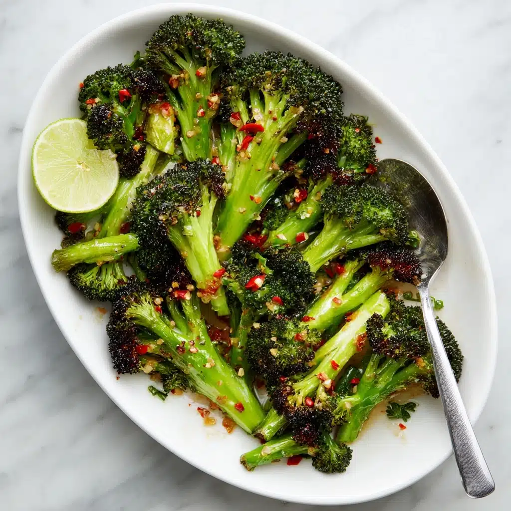 Roasted Broccoli with Chipotle Honey Butter Recipe - Recipe Image