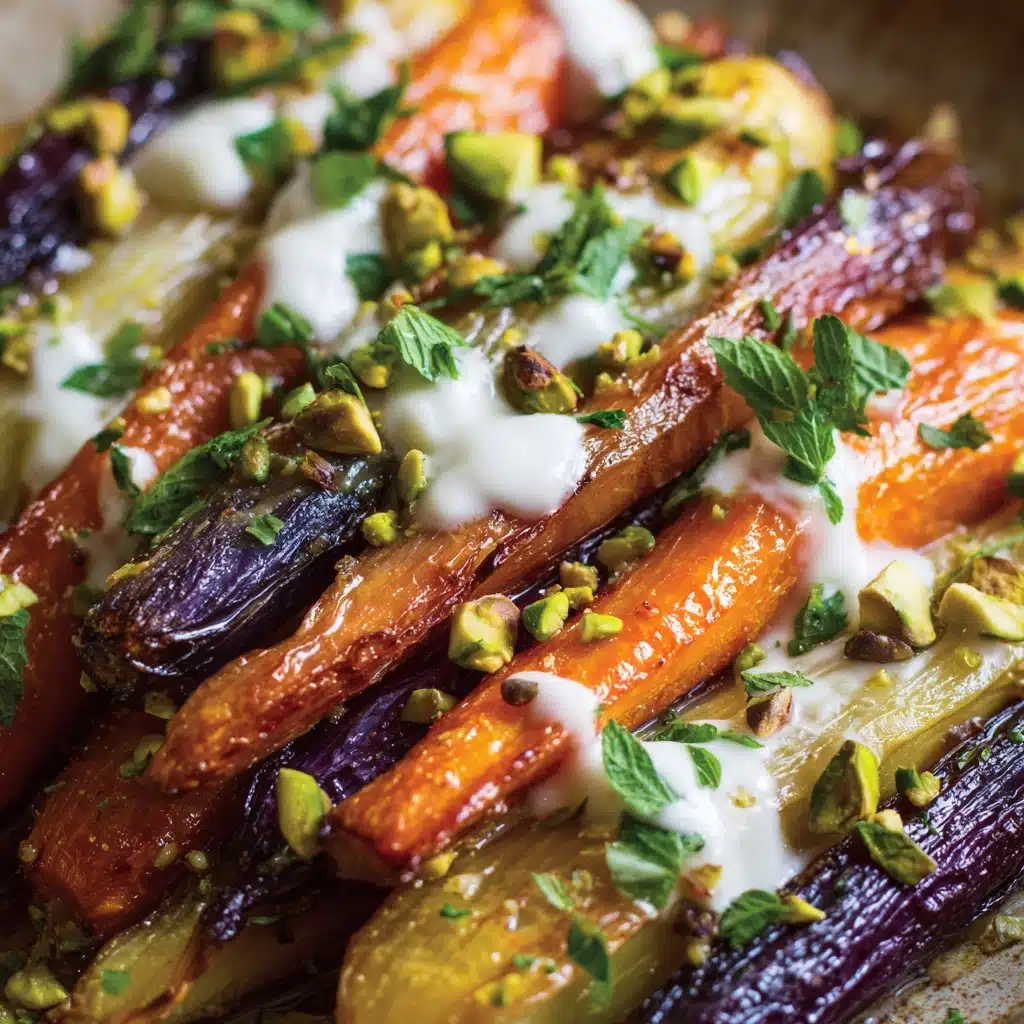 Roasted Carrots with Honey and Garlic Yogurt Sauce Recipe - Recipe Image
