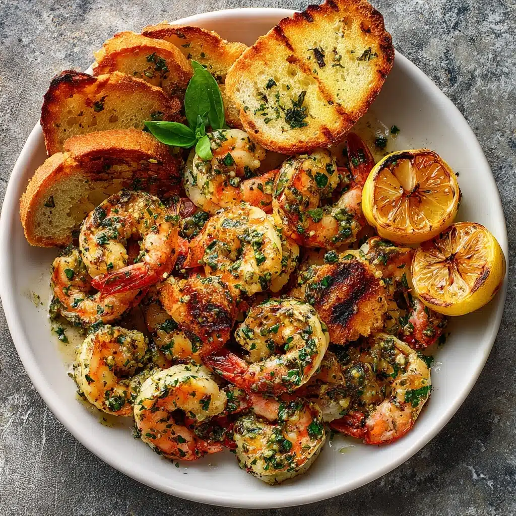Grilled Pesto Shrimp Recipe - Recipe Image