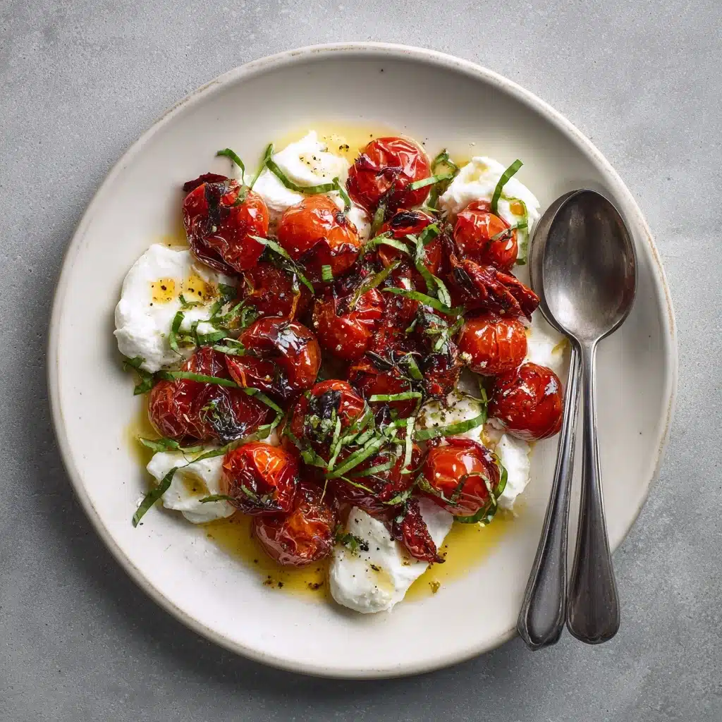 Slow-Roasted Cherry Tomatoes & Burrata Recipe