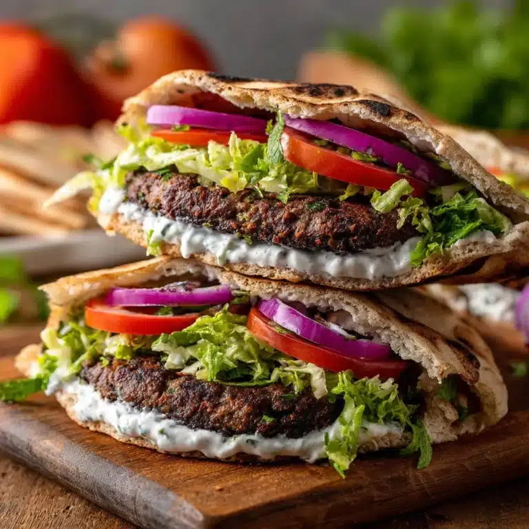 Greek-Style Lamb Burgers Recipe