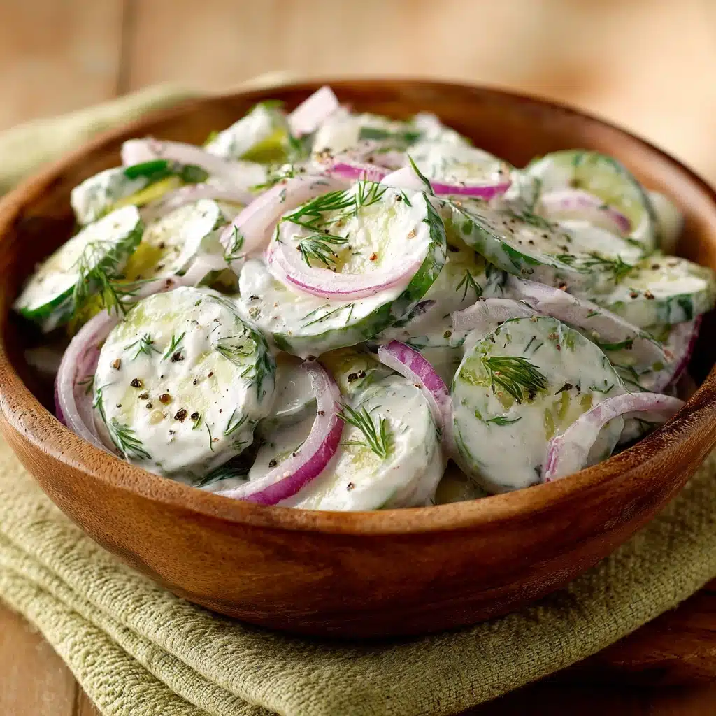 Creamy Cucumber Salad Recipe