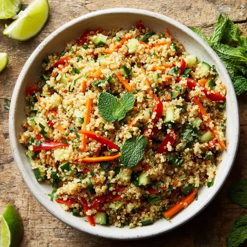 Thai Quinoa Salad with Fresh Herbs and Lime Vinaigrette Recipe - Recipe Image