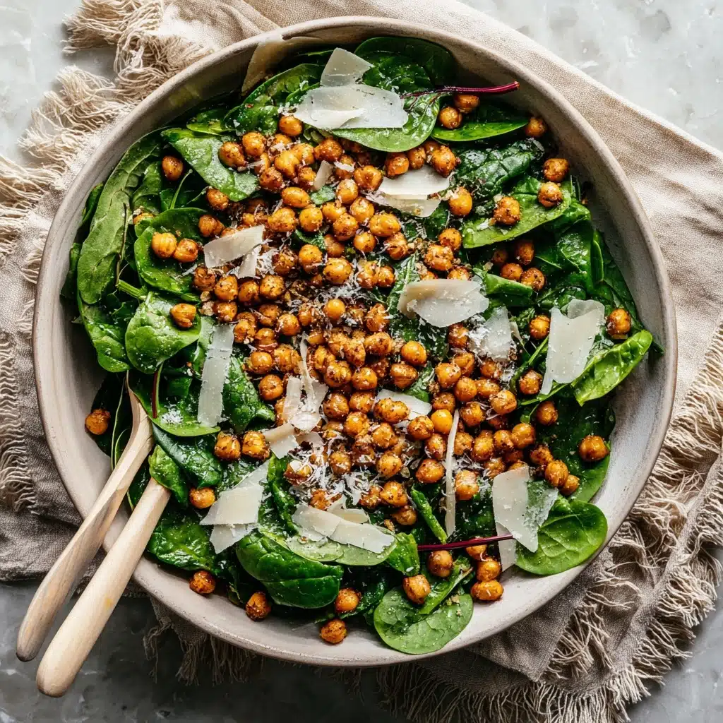 Crispy Chickpea Power Greens Salad Recipe - Recipe Image