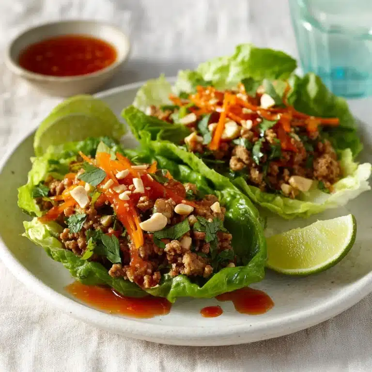 Thai-Style Minced Chicken Lettuce Cups Recipe