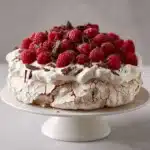 Chocolate Pavlova with Mascarpone Cream & Raspberries Recipe