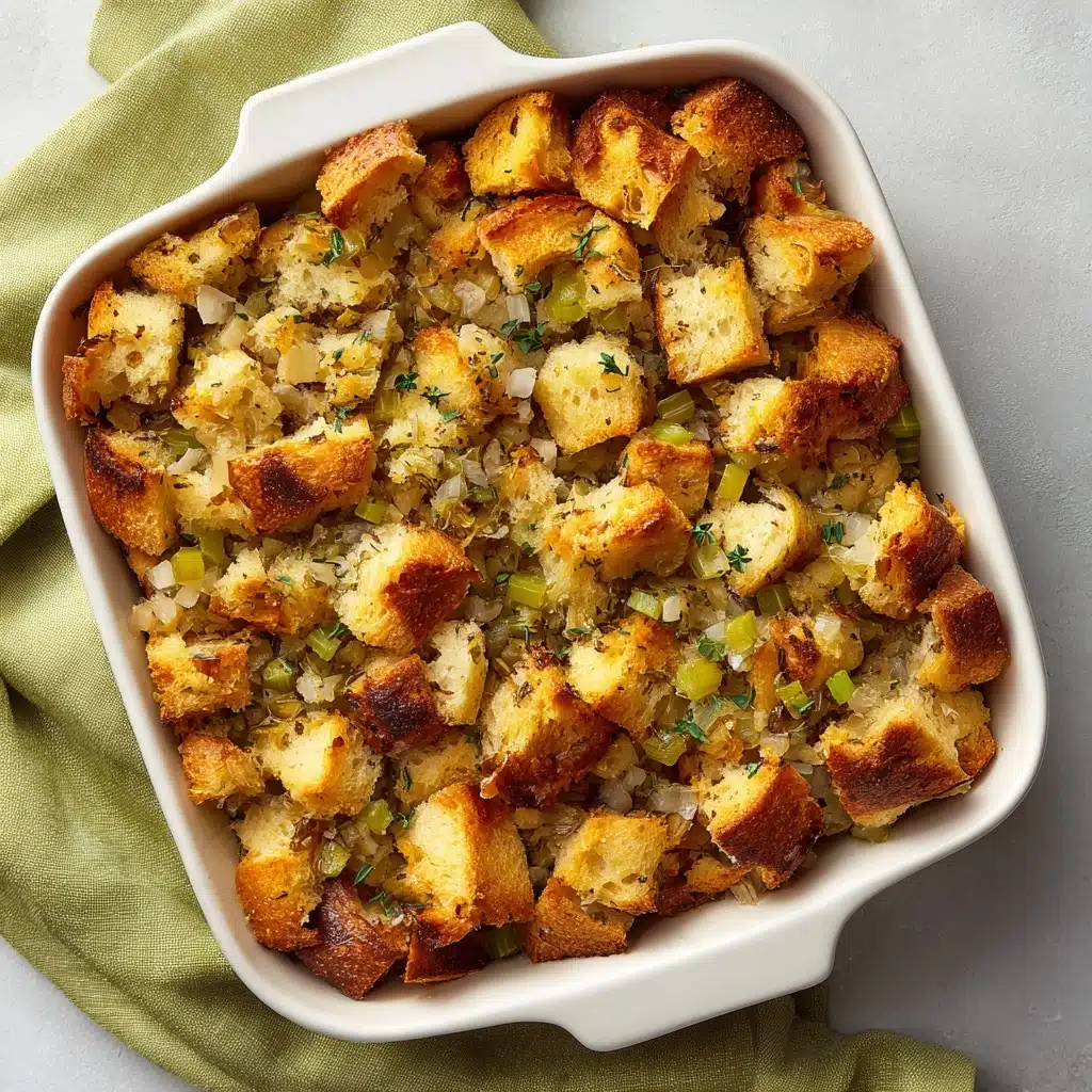 Challah, Wild Mushroom & Herb Stuffing Recipe - Recipe Image