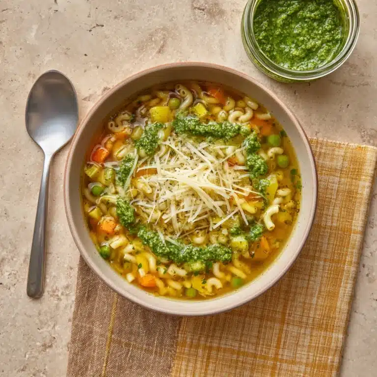 Vegetable Soup with Pesto Recipe