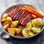 Roasted Corned Beef and Cabbage with Horseradish Cream Sauce Recipe
