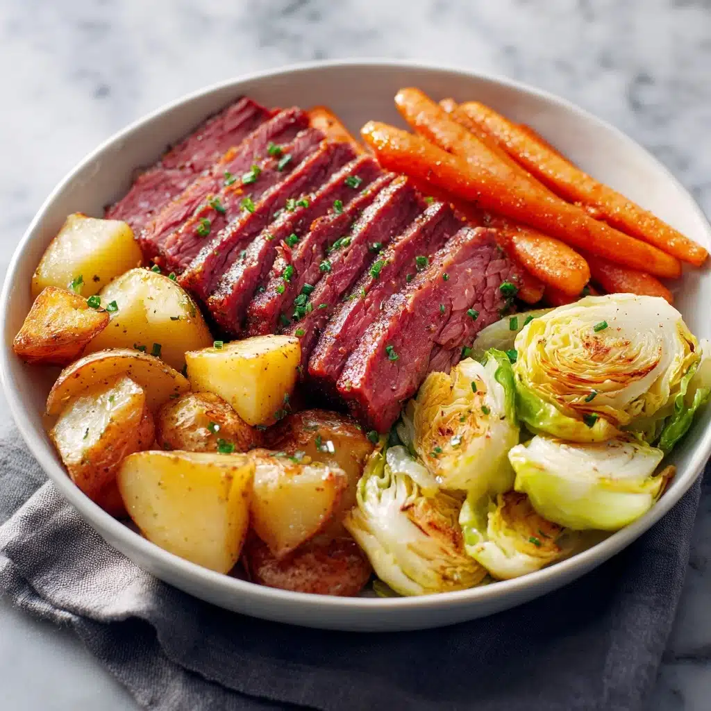 Roasted Corned Beef and Cabbage with Horseradish Cream Sauce Recipe