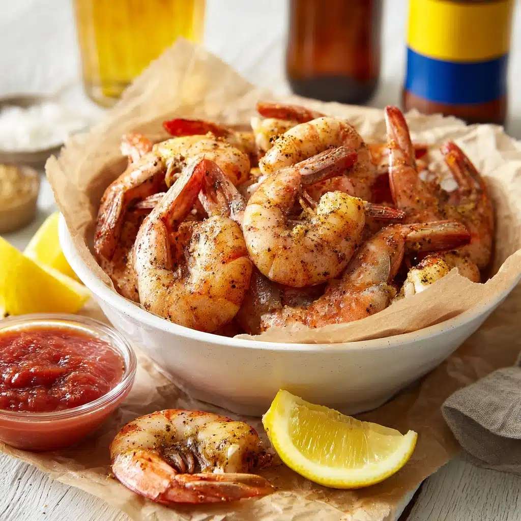 Peel-and-Eat Boiled Shrimp with Cocktail Sauce Recipe