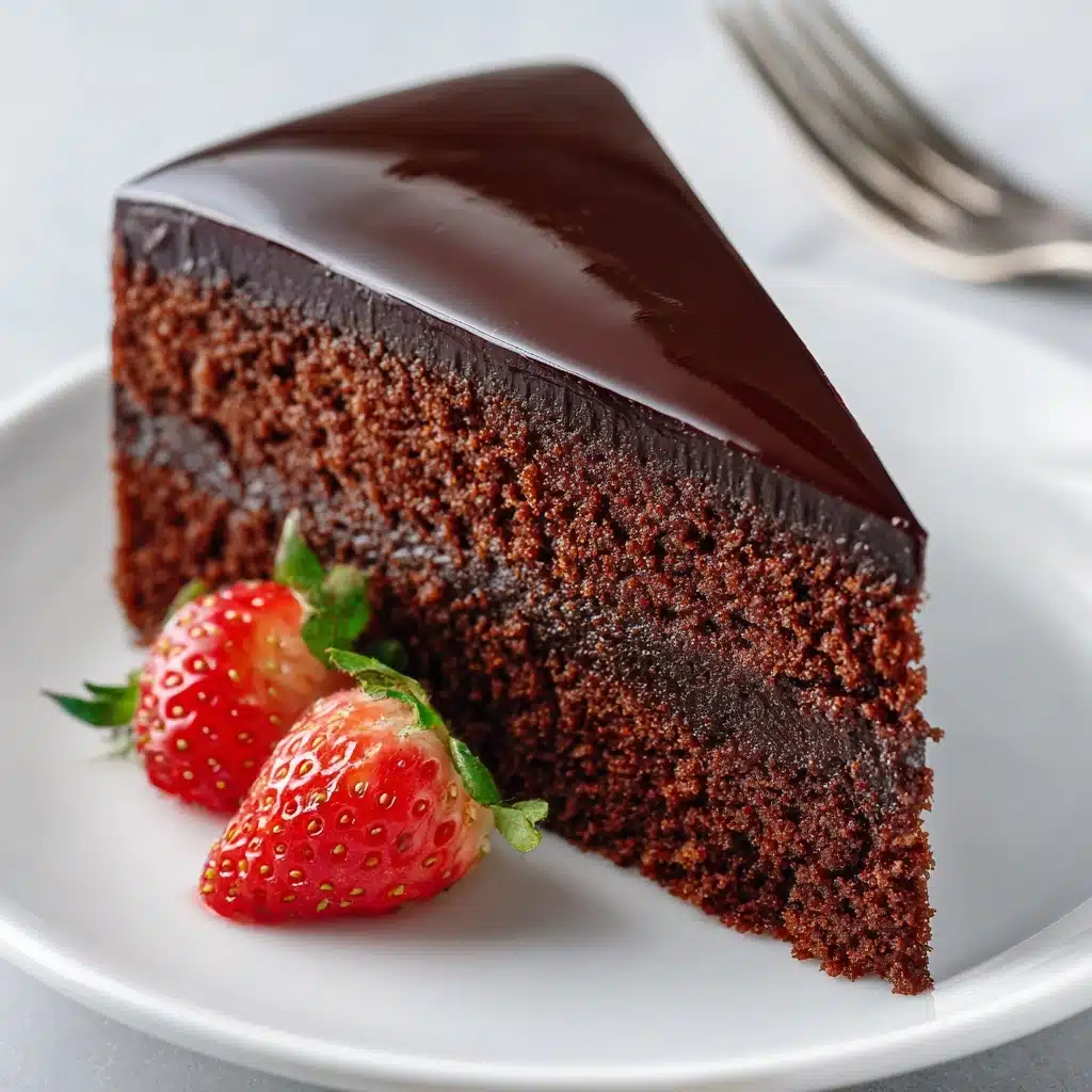 Flourless Chocolate Almond Cake with Chocolate Ganache Frosting Recipe