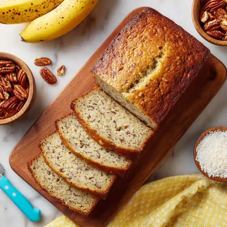 Banana Bread with Coconut and Pecans Recipe