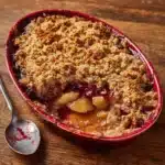 Pear & Dried Cherry Crisp with Walnut Streusel Recipe