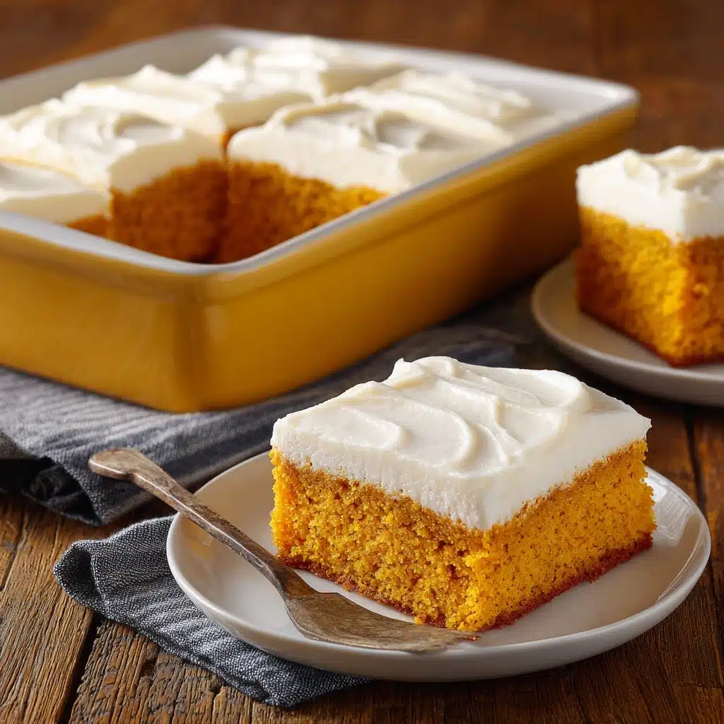 Pumpkin Cake with Cream Cheese Frosting Recipe