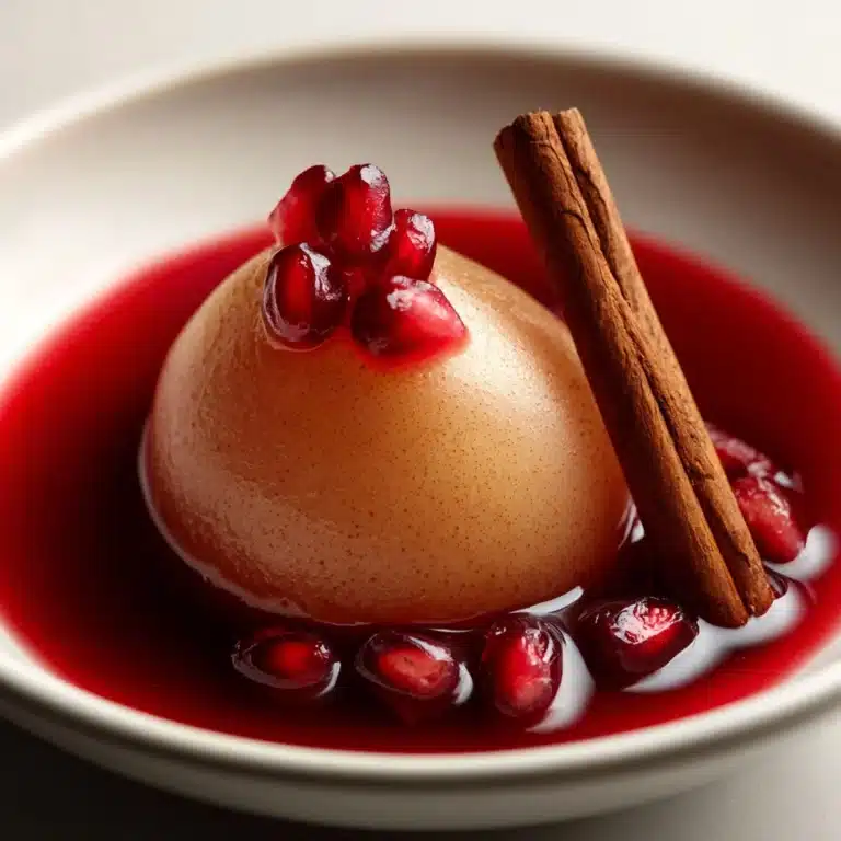 Baked Pears in Spiced Pomegranate Syrup Recipe