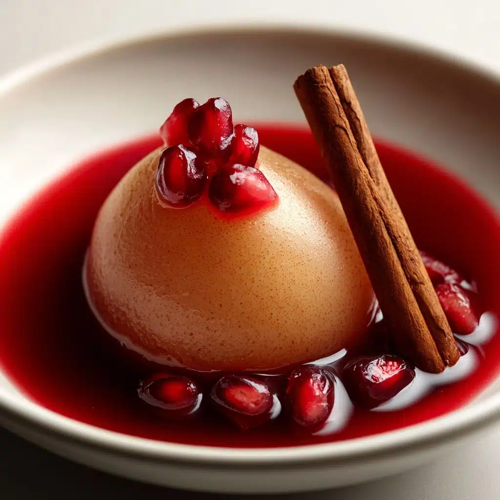 Baked Pears in Spiced Pomegranate Syrup Recipe