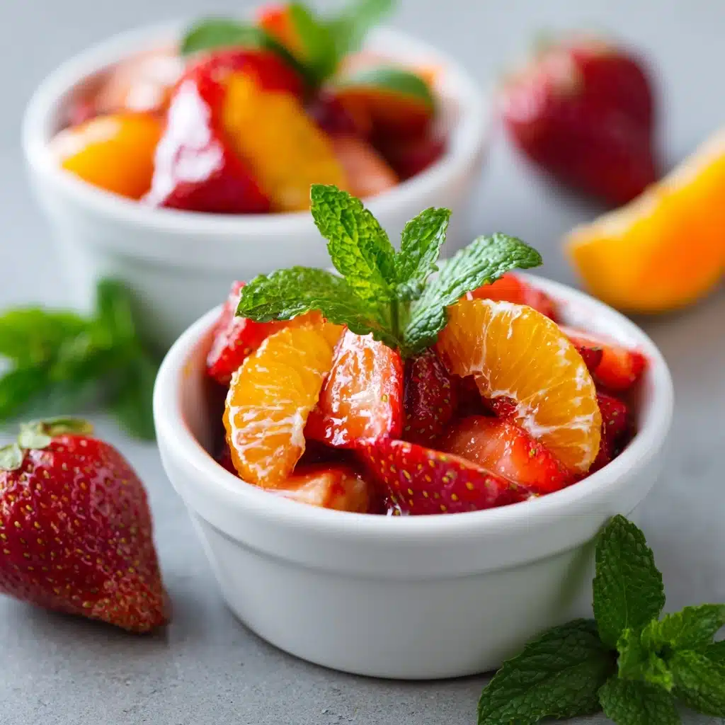 Strawberry and Orange Salad with Citrus Syrup Recipe - Recipe Image