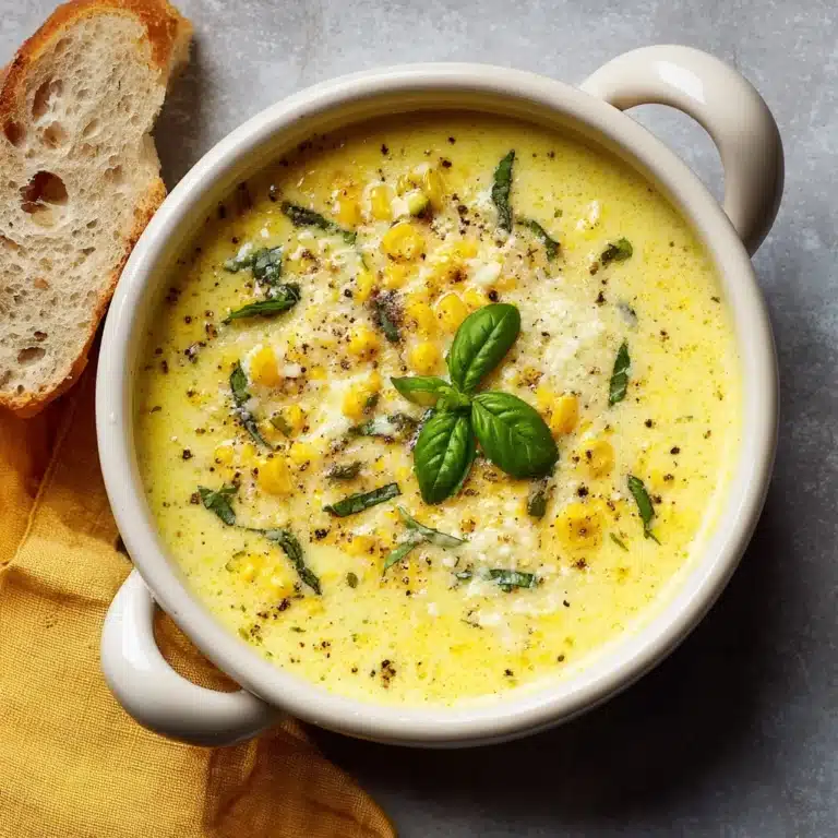 Summer Corn Soup with Fresh Herbs Recipe