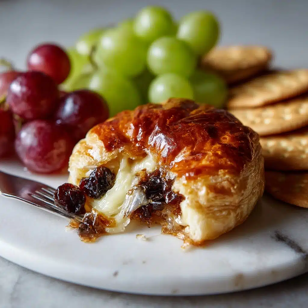 Baked Brie en Croûte with Honey, Dried Cherries, Rosemary & Pecans Recipe - Recipe Image