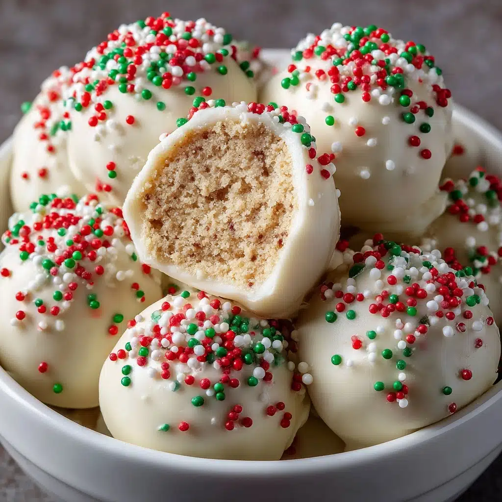 Vegan No Bake Christmas Almond Balls Recipe - Recipe Image